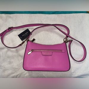 Kate Spade Pink Leather Crossbody Bag with Adjustable Strap